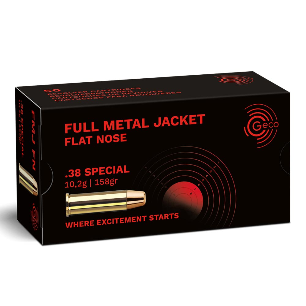 .38 special geco 158gr fmj flat nose