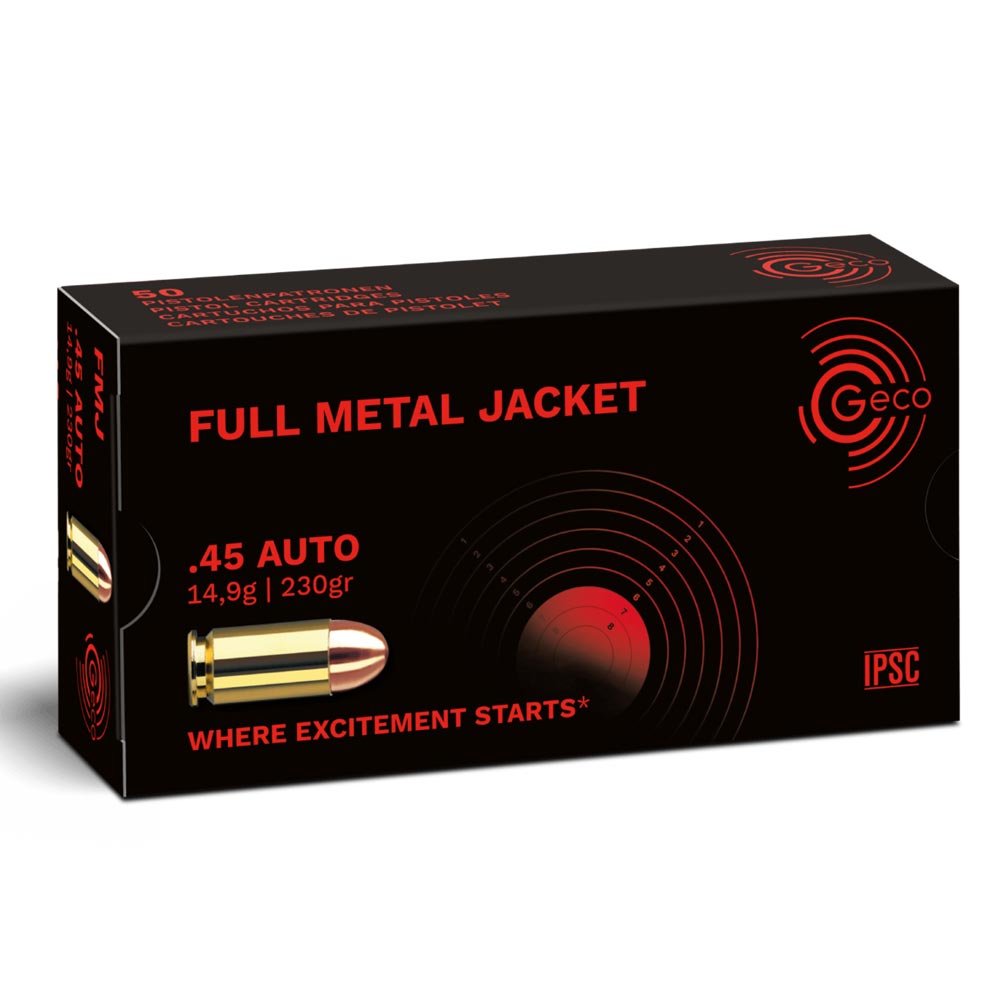 .45 acp geco 230gr fmj