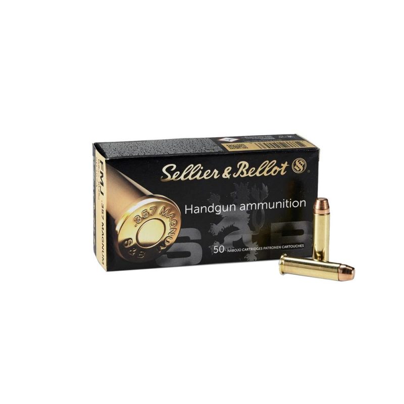 MUNITIONS SELLIER & BELLOT .357 MAG FMJ FLAT-NOSE 158g