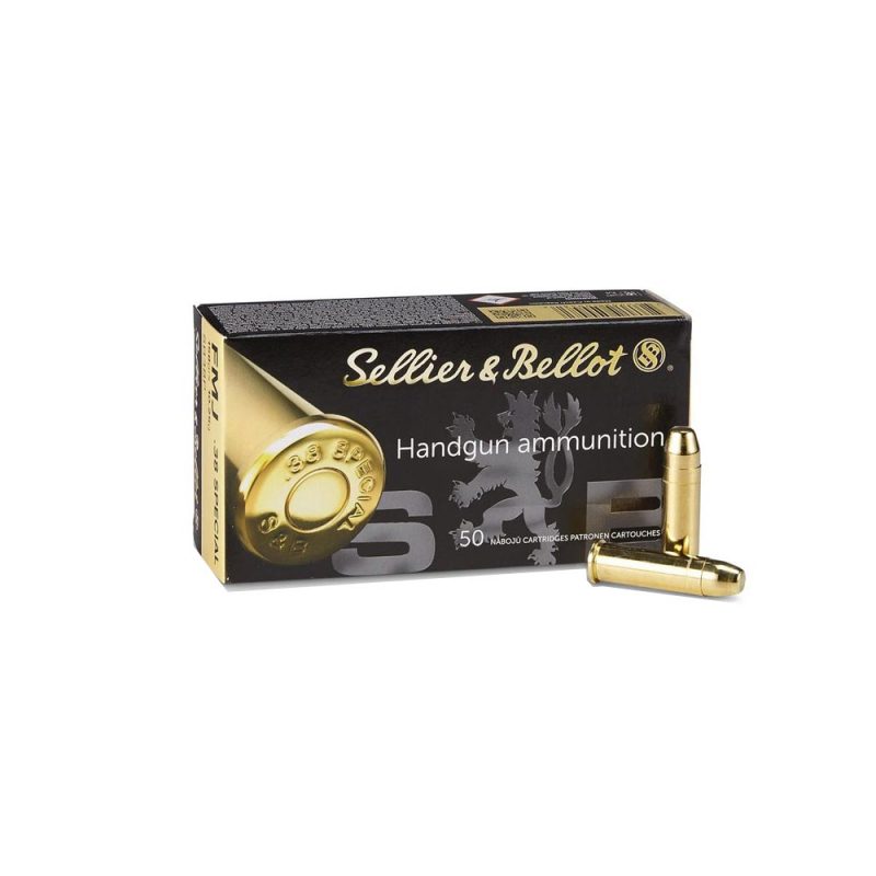 MUNITIONS SELLIER & BELLOT .38 Special FMJ FLAT-NOSE 158g