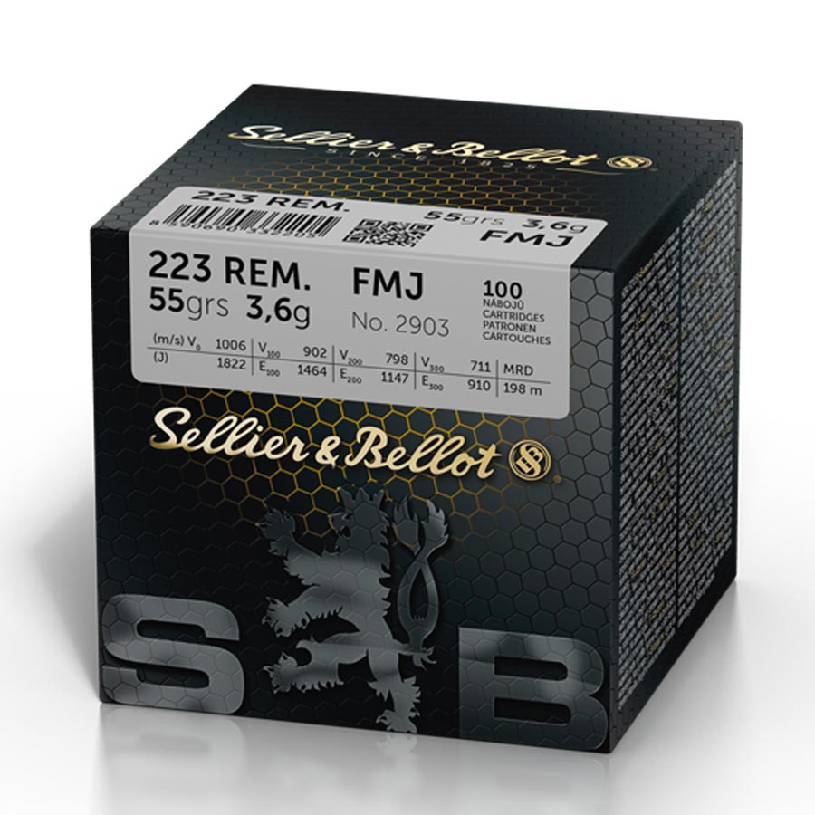 .223 fmj sellier & bellot 55gr fmj x100