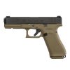 Pistolet GLOCK 17 Gen5 FR Coyote Armée Francaise cal-9x19, Glock 17 Gen5 FR, Glock 17 Coyote, Glock armée française, pistolet Glock 9mm, Glock culasse noire, Glock militaire, Glock visée acier, Glock 17 Gen5