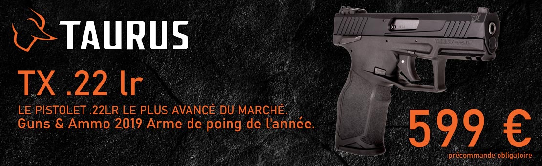 pistolet-taurus-tx22-22lr promo armurerie martin armes dole jura dijon bourgogne franche comte besancon doubs