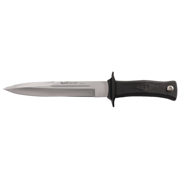 muela dague escorp 19cm inox, Muela, dague, Escorp, 19 cm, inox, acier inoxydable, manche en gomme texturée, étui en cuir, couteaux espagnols, haute qualité, collection, plein air, armurerie dole, armurerie jura