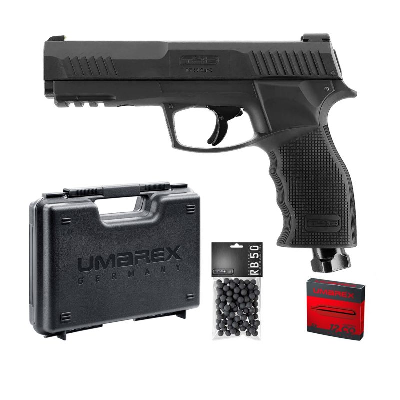 umarex t4e tp50 gen2 13 j cal.50 pack, UMAREX T4E TP50 Gen2, Cal.50, 13 joules, pistolet de défense, tir sportif, réplique d'arme, CO₂, rail Picatinny, pack complet, armurerie jura, armurerie dole