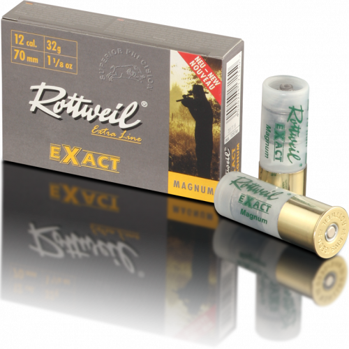 rottweil exact 20/76 26g balle x5, Cartouches de chasse, Rottweil EXACT Magnum, 20/76, chasse au sanglier, performance et puissance