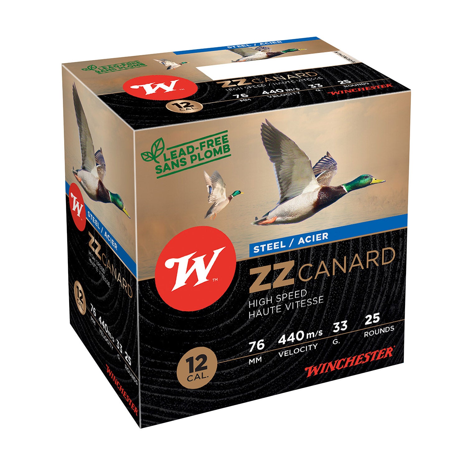 zz canard acier winchester 12/76 33g bj,Cartouches de chasse, munitions de tir sportif, calibre 12-76, Winchester, performance de tir, chasse aux canards, chasse aux oies, précision de tir.