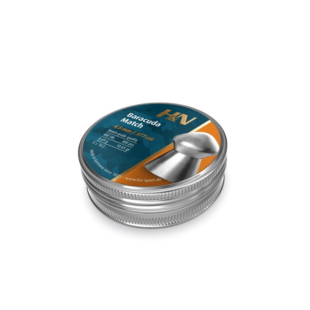 plombs 4.5mm h&n baracuda 0.69g x400, H&N Baracuda Match, plombs .177, tir de compétition, précision, plombs lourds