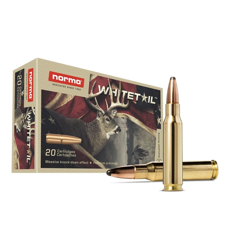 .308 win norma whitetail 180gr, Norma Whitetail, .308 Winchester, Soft Point, 180 grains, chasse gros gibier, précision, laiton, rechargement