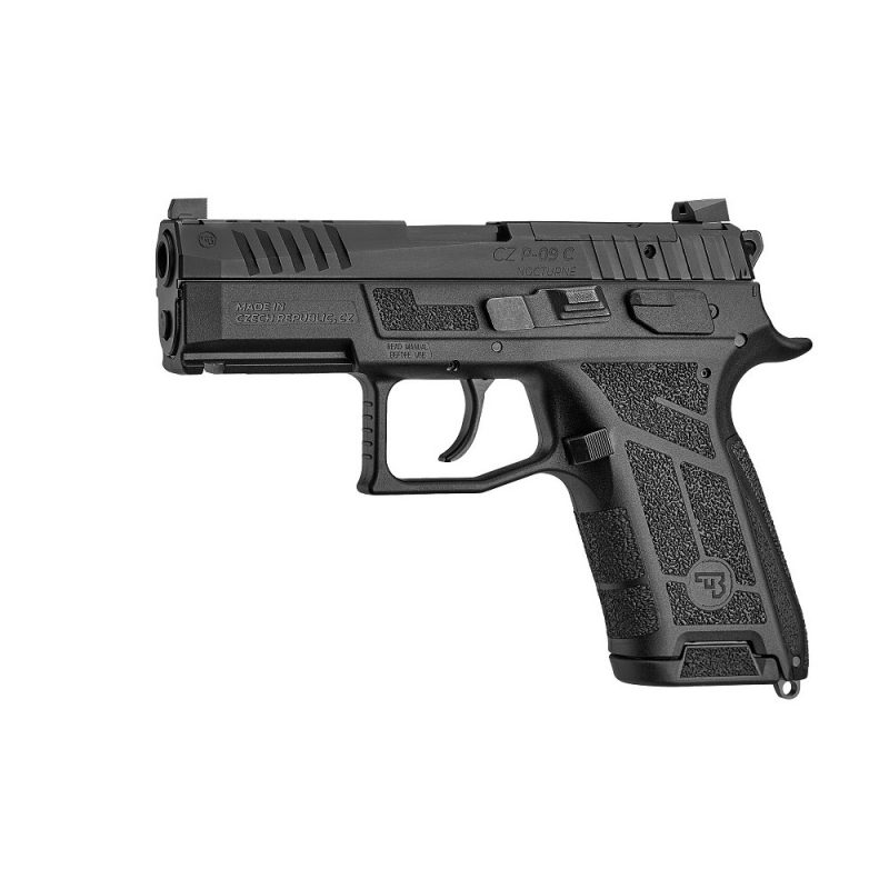 cz p 09c nocturne 15 coups cal.9×19, CZ P-09C Nocturne, pistolet CZ compact, 9x19 mm, pistolet SA/DA, OMEGA CZ P-09, pistolet 15 coups, pistolet avec interface optique, pistolet ergonomique, CZ P-09C Nocturne Compact​
