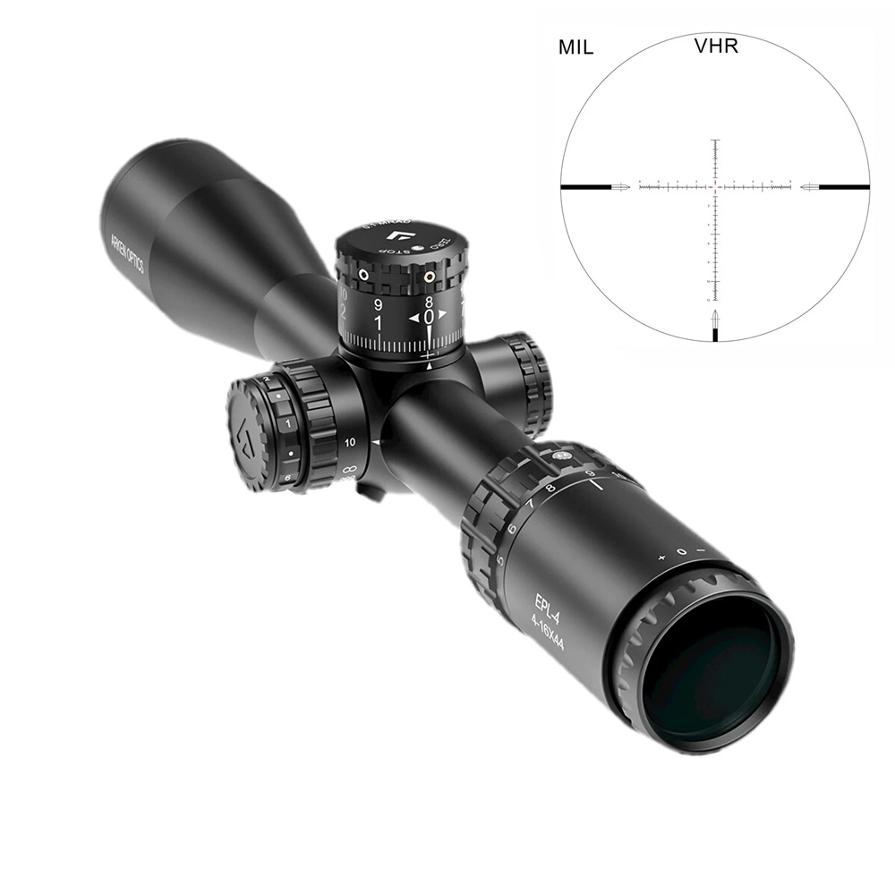 arken optics epl 4 4 16x44 ffp vhr mil, ARKEN OPTICS, EPL-4, lunette de tir, 4-16x44, VHR MIL, MRAD, tir sportif, tir à longue distance, chasse, précision, optique, grossissement, réticule, tourelles, parallaxe, premier plan focal, FFP, Christmas Tree, Zero Stop, légère.