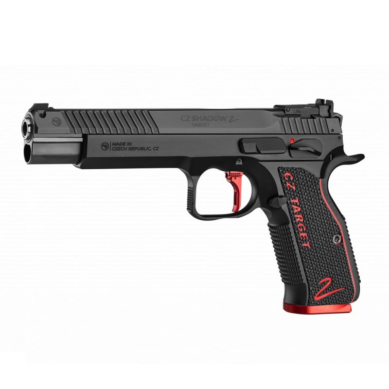 CZ, Česká zbrojovka, SHADOW 2 Target, 9x19mm, pistolet, tir sportif, précision, fiabilité, ergonomie, acier, canon 6 pouces, détente réglable, plaquettes G10.