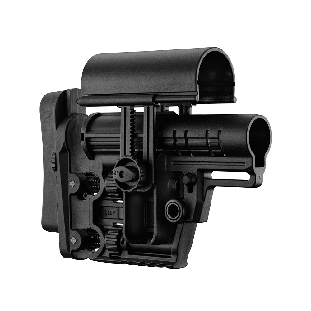 dlg crosse milspec modular precision, DLG Crosse MILSPEC, crosse réglable, appui-joue réglable, rail 21 mm, DMR, AR10, AR15, polymère renforcé, fixation QD, DLG TACTICAL, normes MILSPEC