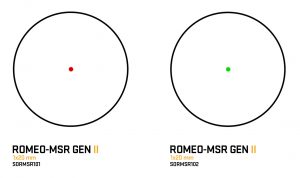 point rouge sig sauer romeo msr gen2 2moa dot