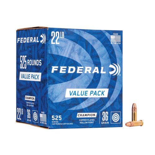 .22LR FEDERAL Champion HP 36gr Value Pack 525