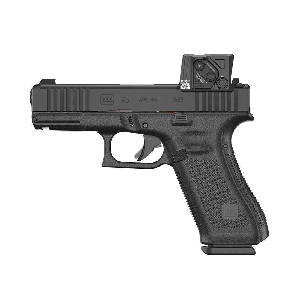 glock 45 fs a cut combo aimpoint coa, Glock 45 COA, Glock 45 Gen5, Glock 9mm, Glock A-CUT, Aimpoint COA, Glock avec point rouge, pistolet 9x19, viseur COA, combo Glock Aimpoint, arme de poing compacte, Glock 45 France, Glock viseur intégré, tir sportif, défense personnelle, arme neuve