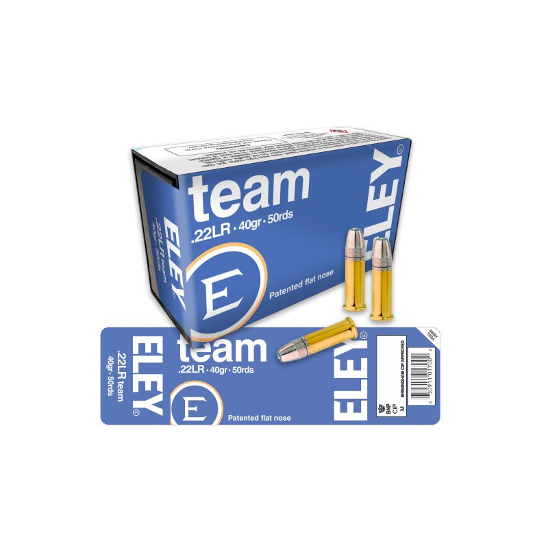 .22LR ELEY TEAM Flat Nose 40gr