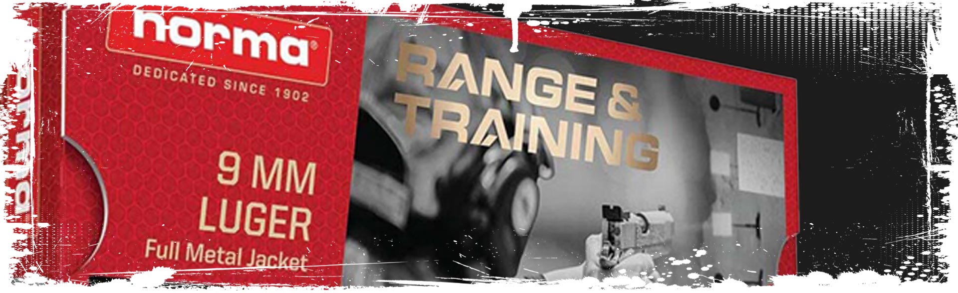 norma 9mm, 9x19 mm norma, 9 mm luger, 9 mm parabellum, 9 mm para, 9 mm P, 9 mm nato, munition 115 gr fmj, 124 gr fmj, munition 9 mm entraînement, cartouche 9 mm pas chère, norma range and training