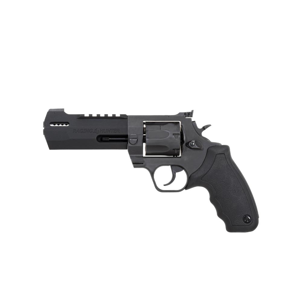 taurus 44h raging hunter 5 1/8 .44mag, taurus raging hunter 44h, revolver .44 magnum, taurus 5 pouces 1/8, revolver avec compensateur, revolver rail picatinny, revolver sport tir, revolver 44 mag france