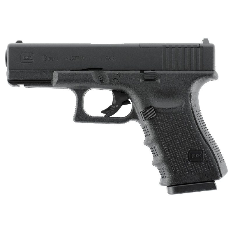 umarex glock 19 gen4 mos co2 bb's 4.5mm, glock 19 gen4 co2, umarex glock 4.5mm, pistolet glock à plombs, réplique glock bb, glock mos, glock 19 co2 métal, arme glock airgun, pistolet co2 mos, glock 19 umarex catégorie D