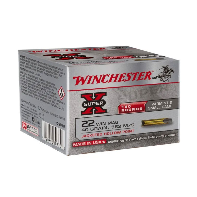 .22 Win Mag WINCHESTER SUPER X JHP x150