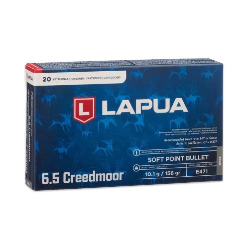 6,5 Creedmoor LAPUA MEGA Soft Point 156gr