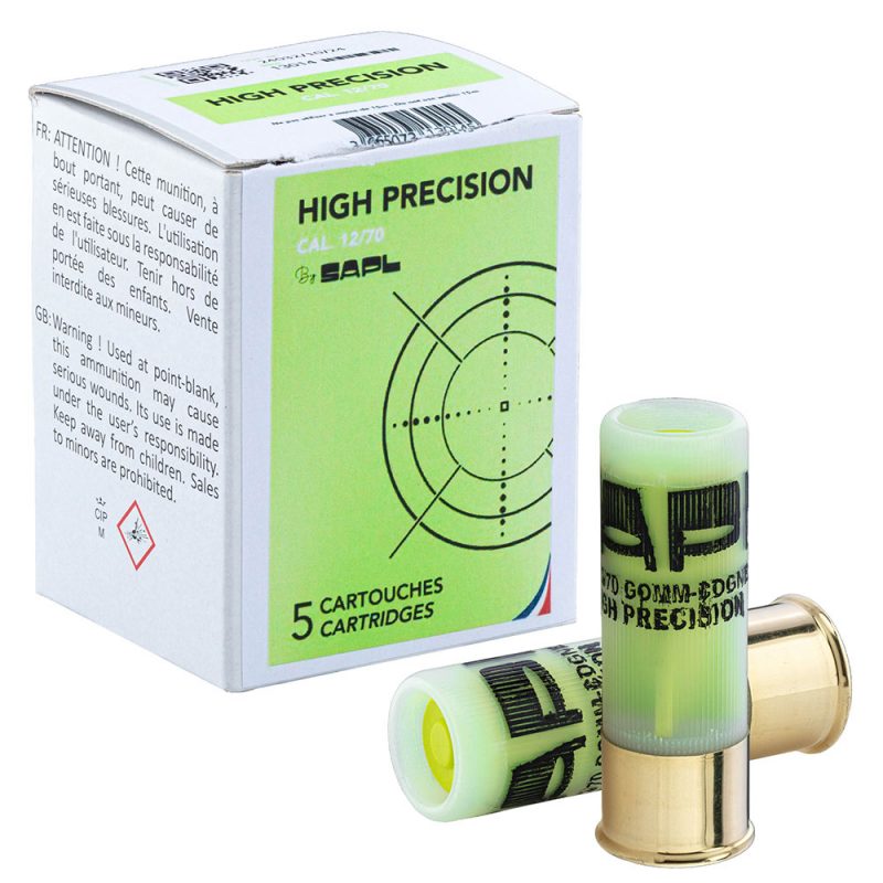 balles gomm cogne sapl mld green cal.12/70 x5