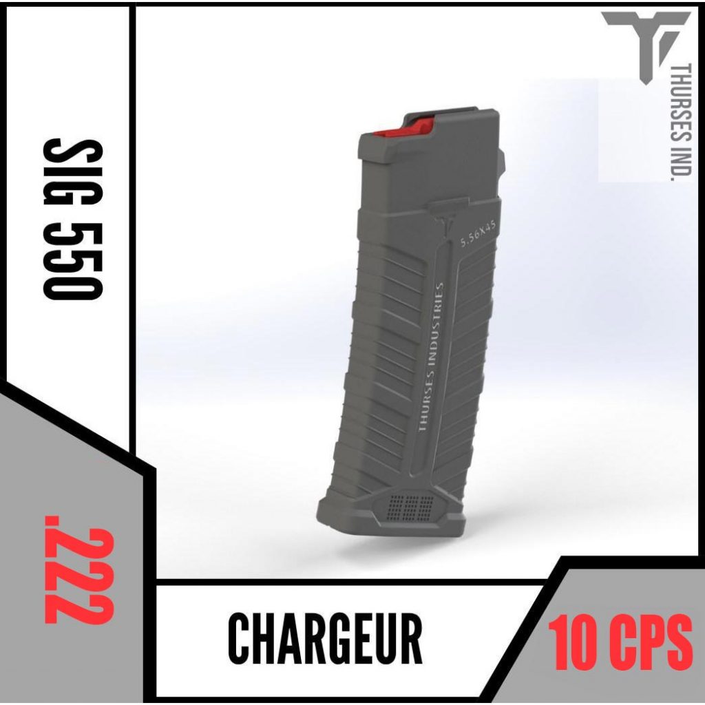 TI Chargeur SIG 550 / FASS 90 .222 bridé 10 cps Cat C