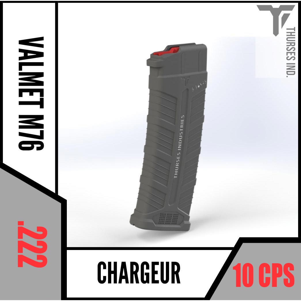 ti chargeur valmet m76 .222 bridé 10 cps cat c