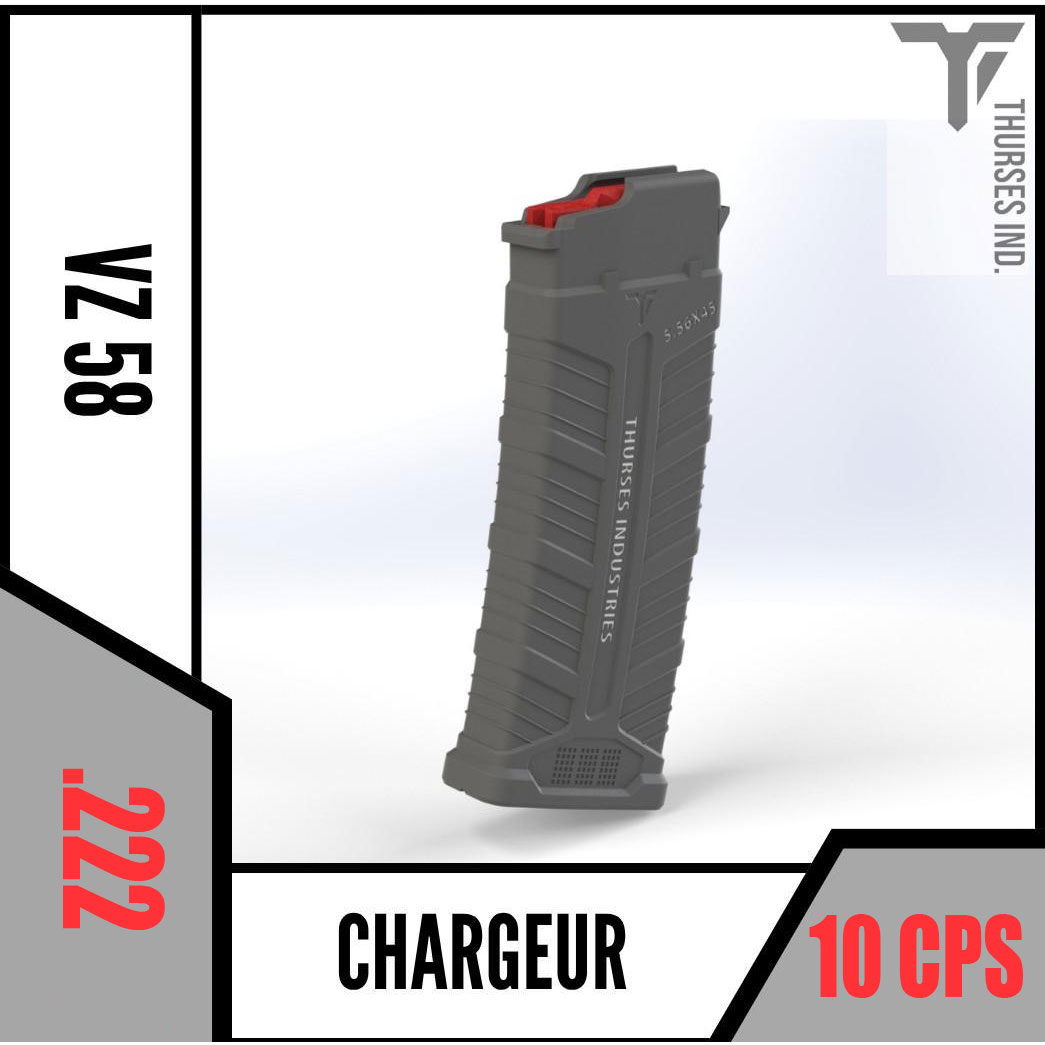 ti chargeur vz 58 .222rem bridé 10 cps cat c