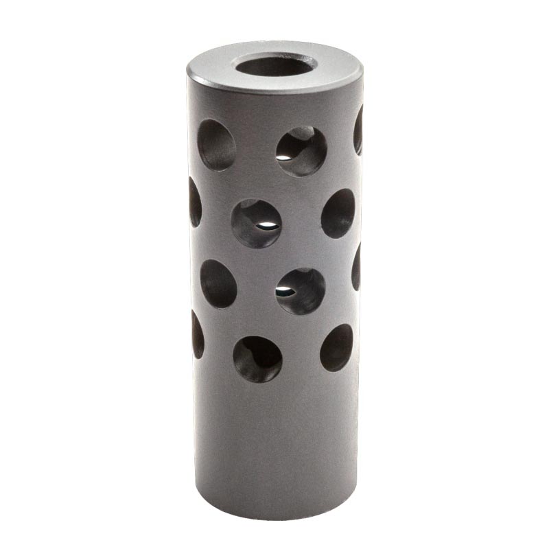 bergara frein de bouche cal. 30 (5/8x24 unef) Ø 19,1mm gris sniper, bergara, frein de bouche bergara, muzzle brake wilderness, cerakote sniper grey, 5/8x24 unef, frein de bouche 30, accessoires bergara, b14 wilderness, reduction recul, acier carbone, frein de bouche sniper grey