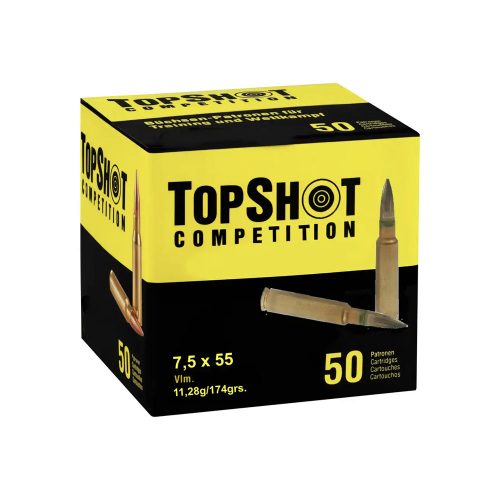 7,5×55 SWISS TOPSHOT Competition FMJ-BT 174gr