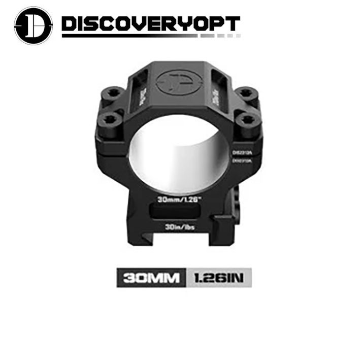 discoveryopt colliers alu 7075 30mm h 1,26 pouces picatinny