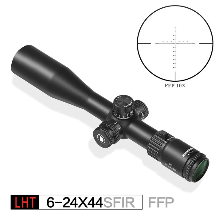 discoveryopt lht 6 24x44 sfir ffp moa, DiscoveryOpt LHT 6-24x44, lunette TLD légère, optique tir longue distance, lunette 6-24x44 FFP, lunette 300 win mag, lunette 30mm FFP, Martin Armes.