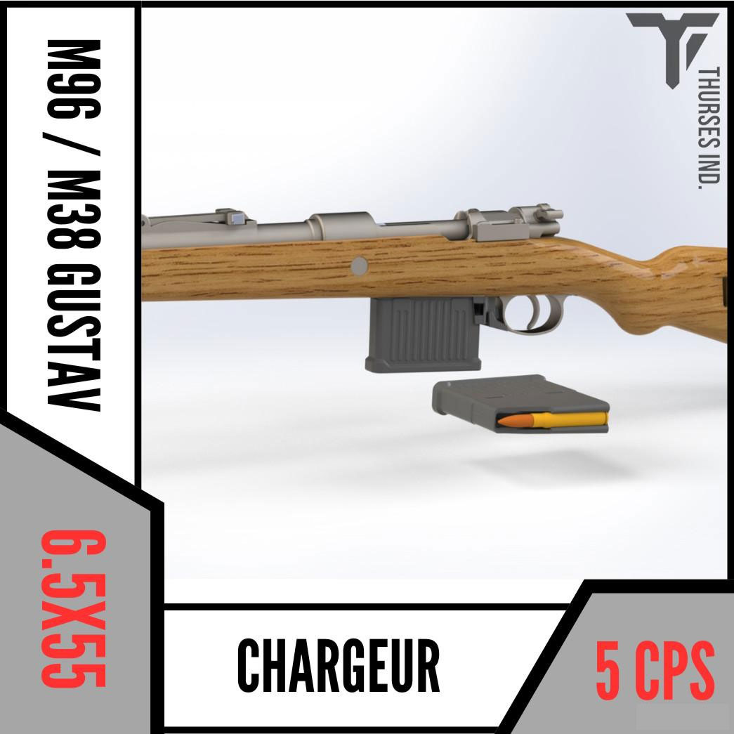 ti chargeur m96 / m38 carl gustav 5 coups