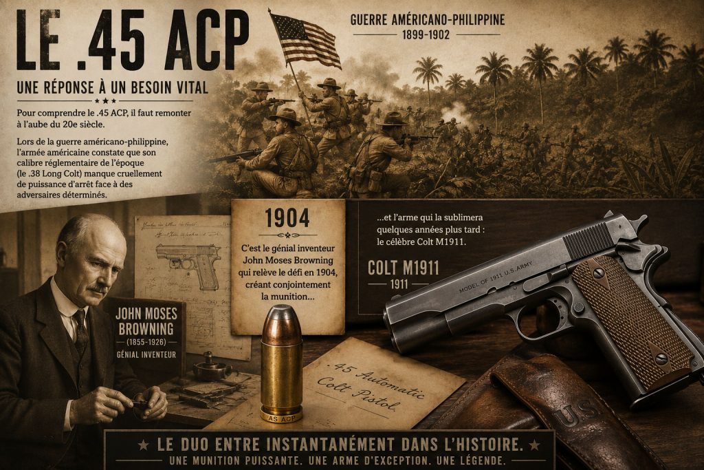 john moses browning inventeur du 45acp