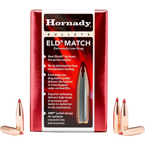 100 OGIVES HORNADY ELD MATCH .308 208Gr