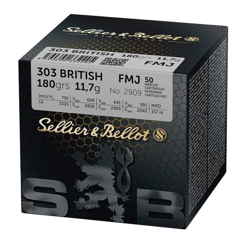 .303 British SELLIER & BELLOT FMJ 180grs x50