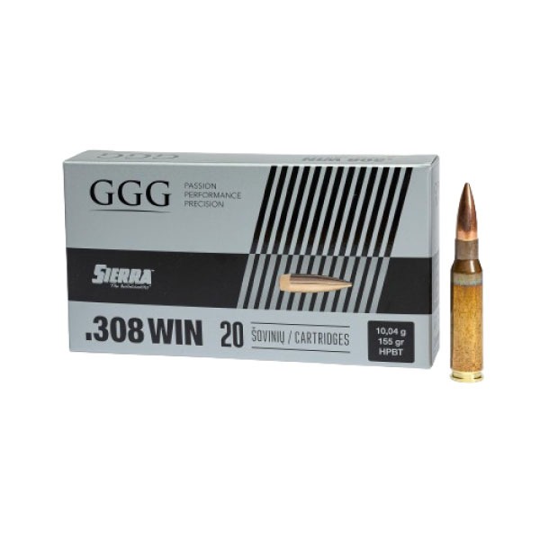 .308WIN GGG SIERRA FMJ HPBT 155GR