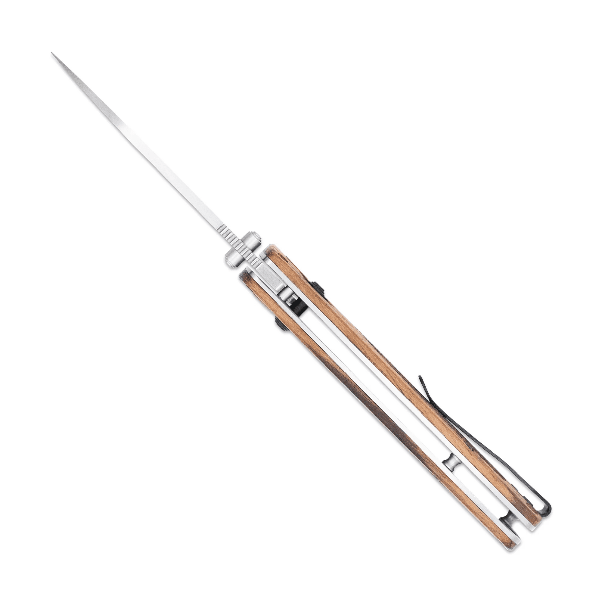 Couteau Pliant Cobratec Zebrawood - Manche en Bois et Lame D2 (CBZWDBLD)