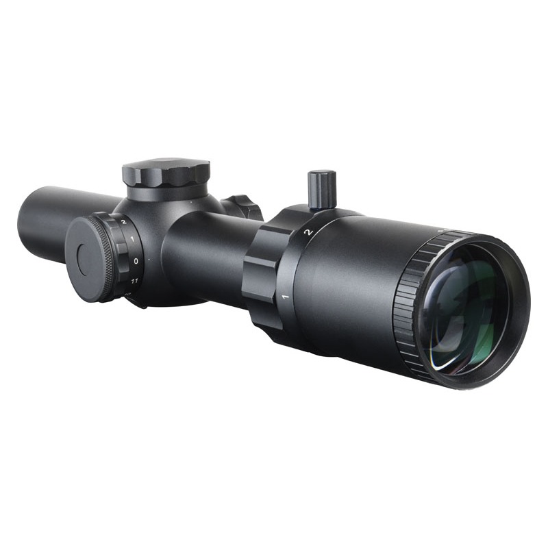 Lunette de battue Pro Hunt, Pro hunt 1-6x24, lunette point rouge fibre optique, optique chasse battue 1-6x24, lunette tube 30mm battue, lunette avec levier grossissement, point rouge 0.5 MOA.
