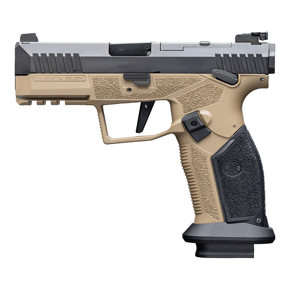 Pistolet-FN-Herstal-HiPer MRD Launch-Edition-IWA-Black---FDE---Cal.-9x19-mm, Pistolet FN HiPer, FN Herstal 9mm, HiPer Launch Edition IWA, édition limitée IWA FN, pistolet Optic Ready 9x19, arme TSV 9mm, pistolet visée LPA, HiPer FDE 3 chargeurs.